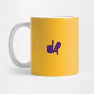 Small LA Hands Silhouette, Purple Mug